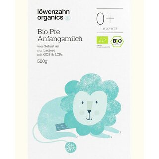 Lwenzahn Organics Pre Anfangsmilch 0+ 500g