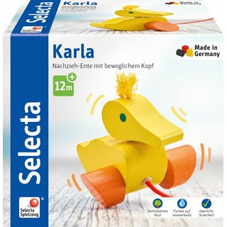 Selecta Nachziehspielzeug Ente Karla 1St.