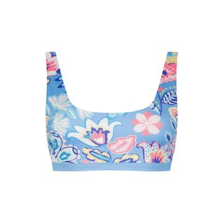 Boochen Bikinitop Caparica Summer Floral/Skyblue