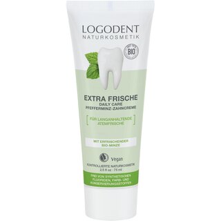 LOGODENT Extra Frische Daily Care Pfefferminz-Zahncreme 75ml