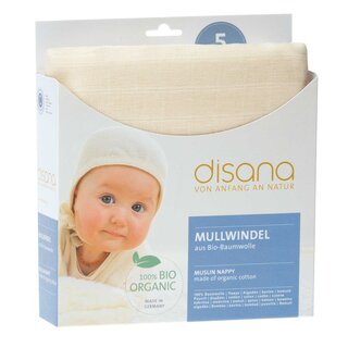 Disana Muslin Nappy Organic Cotton 5Pcs.