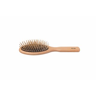 Kost Kamm 9-reihige Haarbürste, oval mit Holznoppen