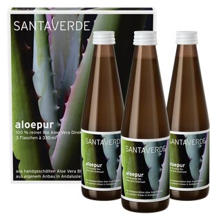 SantaVerde Aloepur Aloe Vera Juice Economy Pack 3x330ml