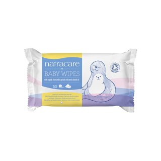 Natracare organic cotton baby wipes 50 pieces