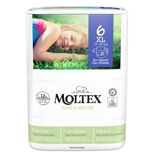 Moltex Pure & Nature Diapers XL 21pcs.