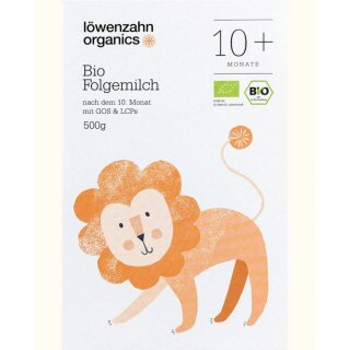 Löwenzahn Organics Infant Follow-on Formula 10+ 500g