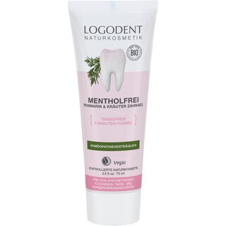 LOGODENT Menthol-free Rosemary + Herbal toothpaste 75ml