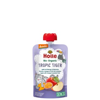 Holle Tropic Tiger - Pouchy Apfel mit Mango & Maracuja 100g