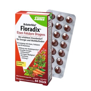 Salus® Floradix® Iron Folic Acid Dragees 84pcs.