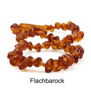 Grünspecht Amber Necklaces Flat Baroque single-color 1 pc.