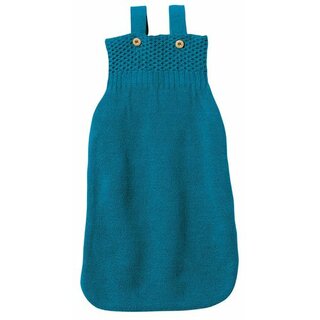 Disana Knitted Sleeping Bag Wool 1St. Length 65cm blue