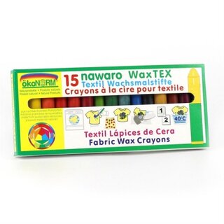 ÖkoNorm Textile Wax Crayons 15pcs.