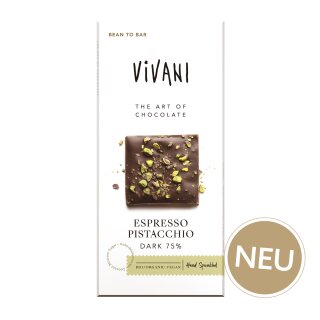 Vivani Espresso Pistacchio Dark 80g