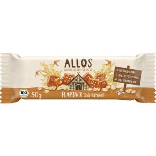 Allos Hafer Flapjack Salz-Karamell 50g