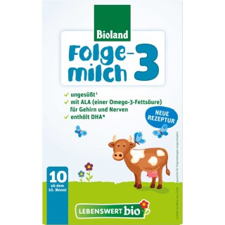 Lebenswert bio Folgemilch 3 500g