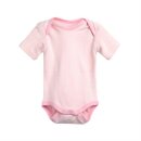 Living Crafts Cotton Short-sleeved Baby Body 1St. natural/pink stripes 50/56