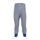 Living Crafts Kinder-Unterhose lang Wolle/Seide 1St. blau/natur gestreift 116