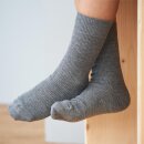 Living Crafts Wool/Cotton Socks 1Pa. grey melange 41/43