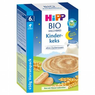HiPP Organic Good-Night Milk-Porridge Biscuit 450g (15,87oz)