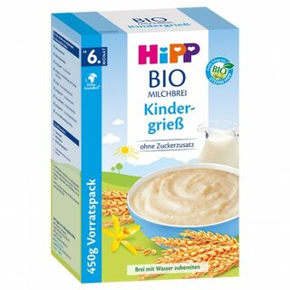 HiPP Organic Milk Porridge Semolina 450g (15,87oz)
