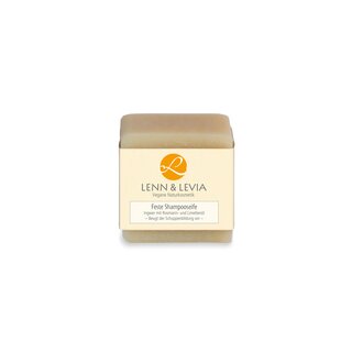 Lenn & Levia Solid Shampoo Soap Bar Ginger with Rosemary- and Limeoil 100g