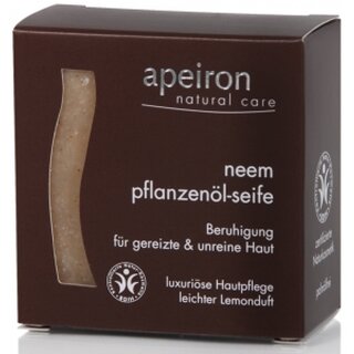 Apeiron Neem Pflanzenöl-Seife 100g