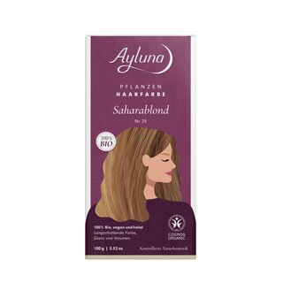 Ayluna Plant-Based Hair Dye No. 25 Sahara Blonde 100g