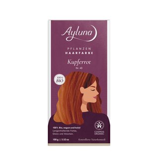Ayluna Plant-Based Hair Dye Nr. 40 Copper Red 100g