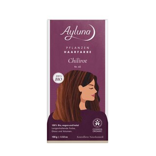 Ayluna Pflanzenhaarfarbe Nr. 60 Chilirot 100g