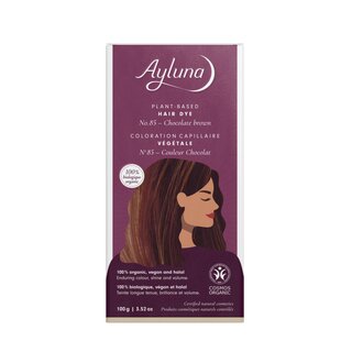 Ayluna Plant-Based Hair Dye No. 85 Chocolate Brown 100g
