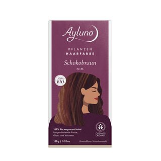 Ayluna Plant-Based Hair Dye No.85 Chocolate Brown 100g