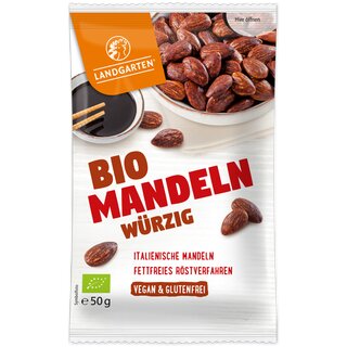 Landgarten Bio Mandeln - würzig 50g