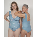 Boochen Swimsuit Newgale Koi Fish/Light Blue