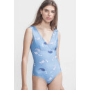 Boochen Swimsuit Newgale Koi Fish/Light Blue L