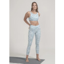 Boochen Sport-BH Meco in Ocean Waves Print