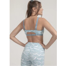 Boochen Sport-BH Meco in Ocean Waves Print