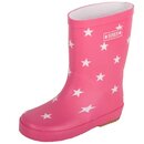 BMS Kinder Gummistiefel Pink mit weien Sternen Gr.23