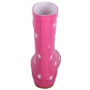 BMS Children Rubber Boots Pink with White Stars Size 23