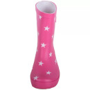 BMS Kinder Gummistiefel Pink mit weißen Sternen Gr.23