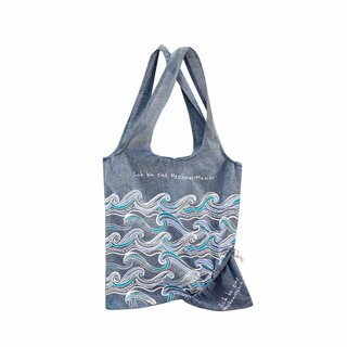 Living Crafts Foldable Bag Waves Blue 1Pc.