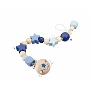 Selecta Pacifier Chain Star Happiness Blue 1pc.