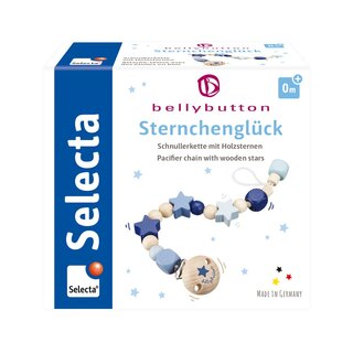 Selecta Schnullerkette Sternchenglück Blau 1St.