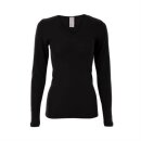 Living Crafts Damen-Langarmhemd Wolle/Seide 1St. schwarz 40/42