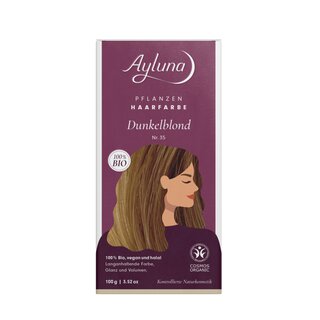 Ayluna Pflanzenhaarfarbe Nr. 35 Dunkelblond 100g