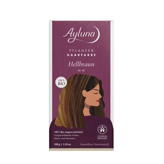 Ayluna Pflanzenhaarfarbe Nr. 65 Hellbraun 100g