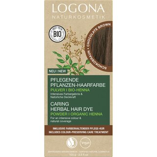 Logona Herbal Hair Colour Chocolate Brown 100g