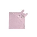 Kikadu Hooded Towel Rabbit pale rose 1pc.