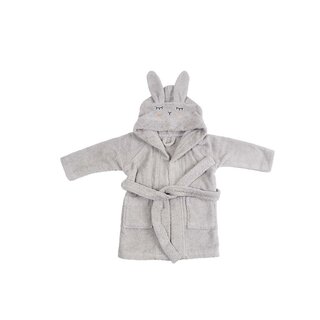 Kikadu Hooded Bathrobe Rabbit Grey 1Pc.