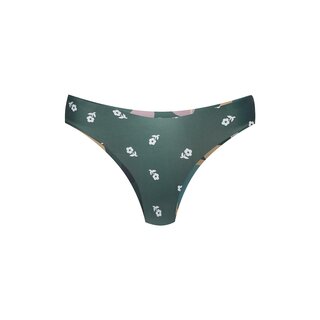 Boochen Bikini Bottom Arpoador Green Wildflower/Daisy