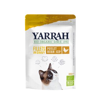 Yarrah Bio Cat Food Fillets with Chicken in Sauce 85g